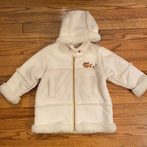 Girls Escada Shearling Coat (Size 3) - Picture 1 of 15